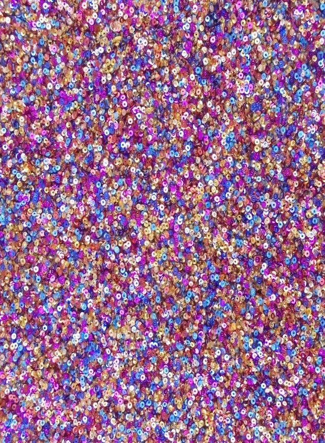 eshoppee 2mm 200 gm Multicolour Round Shape Sequins Sitara, for Jewellery Making Embroidery Material Art and Craft DIY kit, Glitter Sequince Beads (13, 200 gm)
